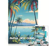 Jigsaw Puzzle 1000 Piece for Adults Papua Tropical Escape, Impossible Game, Analysis And Logic, Enhance Love between Couples 38x26cm