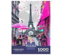 Jigsaw Puzzle 1000 Piece for Adults Paris Eiffel Tower Art Print Puzzles for Adults Toy Wall Decor But Fun And Humorous Unique Birthday And Gifts 38x26cm/1000pcs