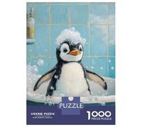 Jigsaw Puzzle 1000 Piece for Adults Penguin Bath Time Adult Jigsaw Relaxing Games Hand Speed Race Unique Birthday And Gifts 52x38cm/1000pcs