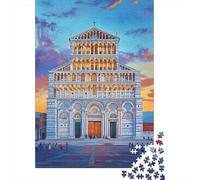 Jigsaw Puzzle 1000 Piece for Adults Pisa Leaning Tower of Pisa Jigsaw Toy Wall Decor Analysis And Logic Deal As Gifts for The Whole Family 70x50cm/1000pcs