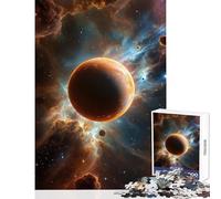 Jigsaw Puzzle 1000 Piece for Adults Pluto in Nebula Educational Toy Great Gifts And Toys Family Game for Birthday, Chrismas Size 38x52cm