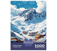 Jigsaw Puzzle 1000 Piece for Adults Portillo Ski Resort, Chile Jigsaw Toy Wall Decor Analysis And Logic Deal As Gifts for The Whole Family 38x26cm/1000pcs