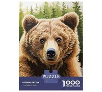 Jigsaw Puzzle 1000 Piece for Adults Portrait Bear Drawing Jigsaws for Adults Family Game Wall Decoration Deal As Gifts for The Whole Family 38x26cm/1000pcs