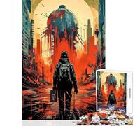 Jigsaw Puzzle 1000 Piece for Adults Post-Apocalyptic Cityscape Practical Game Learning Educational Home Decoration Toys Artists' Collection, Fine Arts (50X75cm)