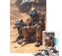 Jigsaw Puzzle 1000 Piece for Adults PostApocalyptic Wanderer Challenging To Complete Pattern Assembly Home Decoration Toys for And from 14 Years And over (50X75cm)