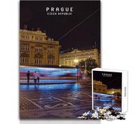 Jigsaw Puzzle 1000 Piece for Adults Prague Challenging Game Toys Presents for Women Birthday Gift Size 50x75cm
