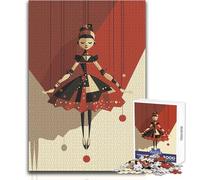 Jigsaw Puzzle 1000 Piece for Adults Puppet Girl in Red Dress Educational Game Hand Speed Race Gift For Birthdays Size 50x75cm