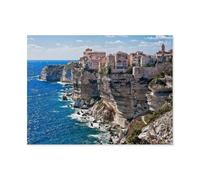 Jigsaw Puzzle 1000 Piece For Adults Puzzle 3D Paper Classic Puzzle，House on the Cliff，Diy Home Decor,（50x70cm）-O55