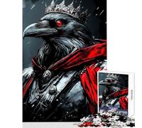Jigsaw Puzzle 1000 Piece for Adults Raven King Digital Art Impossible Game Learning Educational DIY Toys Artists' Collection, Fine Arts (50X75cm)