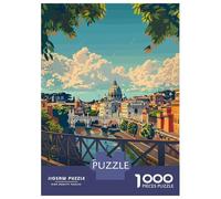 Jigsaw Puzzle 1000 Piece for Adults Rome Cityscape Jigsaws for Adults Family Game Wall Decoration Deal As Gifts for The Whole Family 38x26cm/1000pcs