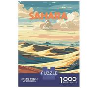 Jigsaw Puzzle 1000 Piece for Adults Sahara Desert Landscape Art Puzzle for Adults Hands-on Game Improve Memory Stress Reduction Gifts 70x50cm/1000pcs