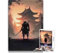 Jigsaw Puzzle 1000 Piece for Adults Samurai Warrior Japan Educational Game Hand Speed Race Gift For Birthdays Size 38x26cm
