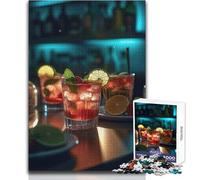 Jigsaw Puzzle 1000 Piece for Adults Sex on The Beach Cocktails Educational Game Hand Speed Race Gift For Birthdays Size 38x52cm