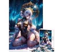 Jigsaw Puzzle 1000 Piece for Adults Sexy Girl of Time Practical Game Learning Educational Home Decoration Toys Artists' Collection, Fine Arts (52X38cm)