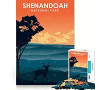 Jigsaw Puzzle 1000 Piece for Adults Shenandoah National Park Sharp Cut Craft Focus Game Gift Idle Time Game Xmas Scene Art (50x75cm)