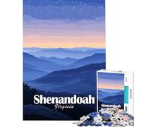 Jigsaw Puzzle 1000 Piece for Adults Shenandoah National Park, Virginia Landscape Educational Game Learning Educational Toys Great Gifts And Toys Suitable for Couples (Size 75x50cm)