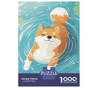 Jigsaw Puzzle 1000 Piece for Adults Shiba Inu Swimming Puzzle for Adults Hands-on Game Improve Memory Stress Reduction Gifts 70x50cm/1000pcs