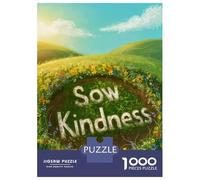 Jigsaw Puzzle 1000 Piece for Adults Sow Kindness Garden Adult Jigsaw Hands-on Game Staycation Kill Time Stress Reduction Gifts 52x38cm/1000pcs