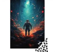 Jigsaw Puzzle 1000 Piece for Adults Space Exploration Poster Adult Jigsaw Puzzle Brain Teaser Game Hand Speed Race Stress Reduction Gifts 52x38cm/1000pcs