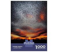 Jigsaw Puzzle 1000 Piece for Adults Starling Murmuration at Sunset Puzzles for Adults Toy Wall Decor But Fun And Humorous Unique Birthday And Gifts 52x38cm/1000pcs