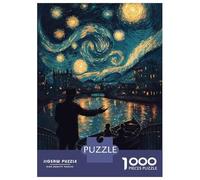 Jigsaw Puzzle 1000 Piece for Adults Starry Night Boat Ride Puzzles for Adults Toy Wall Decor But Fun And Humorous Unique Birthday And Gifts 70x50cm/1000pcs
