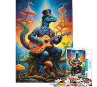 Jigsaw Puzzle 1000 Piece for Adults Steampunk Dinosaur Ballads Jigsaw for Adults Brain Teaser Game But Fun And Humorous Unique Birthday And Gifts (Size 38x26cm)