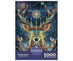 Jigsaw Puzzle 1000 Piece for Adults Stellar Deer Symphony Adult Jigsaw Relaxing Games Hand Speed Race Unique Birthday And Gifts 52x38cm/1000pcs