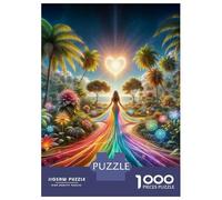 Jigsaw Puzzle 1000 Piece for Adults Sun Guides Your Heart Puzzles for Adults Family Game Birthday Present Deal As Gifts for The Whole Family 70x50cm/1000pcs
