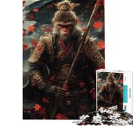 Jigsaw Puzzle 1000 Piece for Adults Sun Wukong - The Monkey King Warrior Jigsaw for Adults Brain Teaser Game But Fun And Humorous Unique Birthday And Gifts (Size 50x75cm)