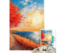 Jigsaw Puzzle 1000 Piece for Adults Sunny August Day Puzzle for Adults Relaxing Games For Family Fun for Birthday, Chrismas (size 38x52cm)