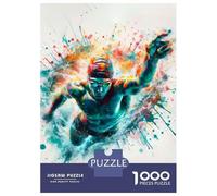 Jigsaw Puzzle 1000 Piece for Adults Swimmer in Motion Adult Jigsaw Puzzle Toy Wall Decor Wall Decoration Unique Birthday And Gifts 70x50cm/1000pcs