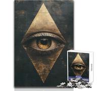 Jigsaw Puzzle 1000 Piece for Adults The All Seeing Eye Enhance Memory Family Game for 14+ Puzzle Game Offered (size 38x52cm)