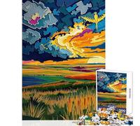 Jigsaw Puzzle 1000 Piece for Adults The Great Plains - Endless Horizon Practical Game Learning Educational Home Decoration Toys Artists' Collection, Fine Arts (52X38cm)