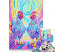 Jigsaw Puzzle 1000 Piece for Adults The Meaning of Chickens in Dreams Practical Game Difficult And Challenge Suitable for Desktop Decoration 38x26cm