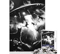 Jigsaw Puzzle 1000 Piece for Adults They Are Here Home Decoration Toys Funny Gift Educational Games for Birthday, Chrismas Size 38x52cm