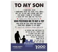 Jigsaw Puzzle 1000 Piece for Adults To My Son From Dad Father Jigsaws for Adults Family Game Wall Decoration Deal As Gifts for The Whole Family 38x26cm/1000pcs