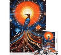 Jigsaw Puzzle 1000 Piece for Adults Tribal Animal The Bird Educational Game Wall Art Toy Wall Decor Artists' Collection, Fine Arts (50x75cm)