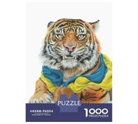 Jigsaw Puzzle 1000 Piece for Adults Ukrainian Tiger Jigsaws for Adults Family Game Wall Decoration Deal As Gifts for The Whole Family 70x50cm/1000pcs