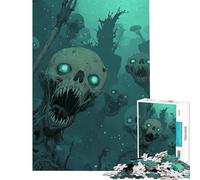Jigsaw Puzzle 1000 Piece for Adults Undead Sea Creatures Challenging To Complete Pattern Assembly Home Decoration Toys for And from 14 Years And over (38X26cm)