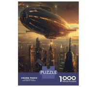 Jigsaw Puzzle 1000 Piece for Adults Urban Airship Puzzles for Adults Family Game Birthday Present Deal As Gifts for The Whole Family 52x38cm/1000pcs