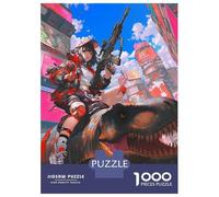 Jigsaw Puzzle 1000 Piece for Adults Urban Dino Rider Anime Jigsaw Puzzle Fun Games A Work of Art Deal As Gifts for The Whole Family 70x50cm/1000pcs
