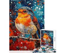 Jigsaw Puzzle 1000 Piece for Adults Vibrant Bird Artistry Jigsaws for Adults Brain Teaser Game Stress Reliever Help The Brain Exercise (Size 38x26cm)