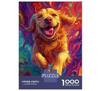 Jigsaw Puzzle 1000 Piece for Adults Vibrant Canine Joy Puzzle for Adults Hands-on Game Improve Memory Stress Reduction Gifts 38x26cm/1000pcs