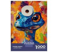 Jigsaw Puzzle 1000 Piece for Adults Vibrant Frog Art -1 Puzzle for Adults Family Games Difficult Hard Deal As Gifts for The Whole Family 52x38cm/1000pcs