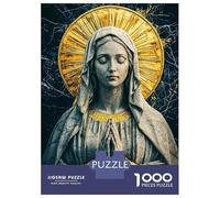 Jigsaw Puzzle 1000 Piece for Adults Virgin Mary Statue Adult Jigsaw Puzzle Toy Wall Decor Wall Decoration Unique Birthday And Gifts 70x50cm/1000pcs