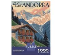 Jigsaw Puzzle 1000 Piece for Adults Visit Andorra Travel Puzzles for Adults Toy Wall Decor But Fun And Humorous Unique Birthday And Gifts 38x26cm/1000pcs