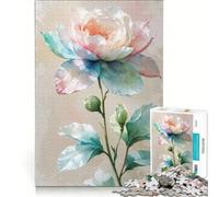 Jigsaw Puzzle 1000 Piece for Adults Watercolor Flower Bloom Impossible Game Home Decoration Deal As Gifts for The Whole Family 38x26cm