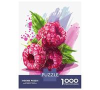 Jigsaw Puzzle 1000 Piece for Adults Watercolor Raspberries Adult Jigsaw Puzzle Toy Wall Decor Wall Decoration Unique Birthday And Gifts 38x26cm/1000pcs