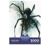 Jigsaw Puzzle 1000 Piece for Adults Watercolor Spider Illustration Jigsaw Puzzle Fun Games A Work of Art Deal As Gifts for The Whole Family 38x26cm/1000pcs