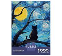 Jigsaw Puzzle 1000 Piece for Adults Whiskered Starlight Adult Jigsaw Hands-on Game Staycation Kill Time Stress Reduction Gifts 52x38cm/1000pcs